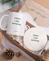 Today I Did Nothing - Ceramic Mug 11oz & Coaster Gift Box - GOTShirts