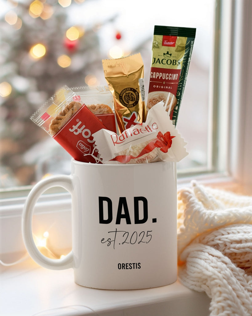 Dad Est - Ceramic Mug Coffee Gift Set - GOTShirts