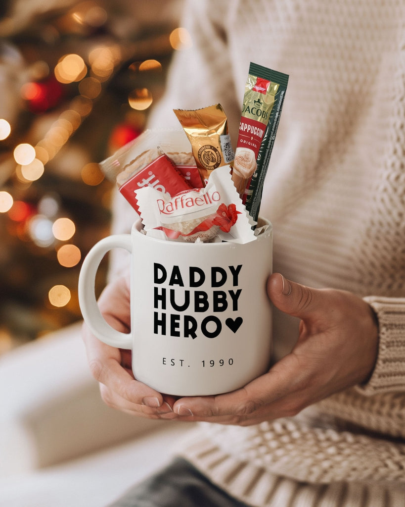 Daddy Hubby Hero - Ceramic Mug Coffee Gift Set - GOTShirts