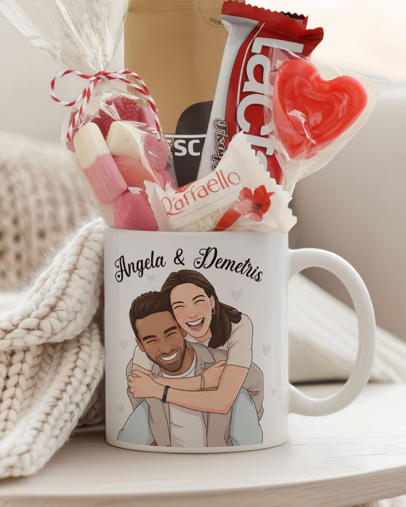 Cartoon Me & You - Ceramic Mug Coffee Gift Set - GOTShirts