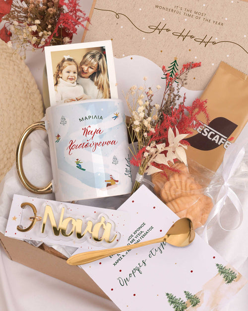 Blue Snowboard Godmother - Christmas Gold Gift Box - GOTShirts