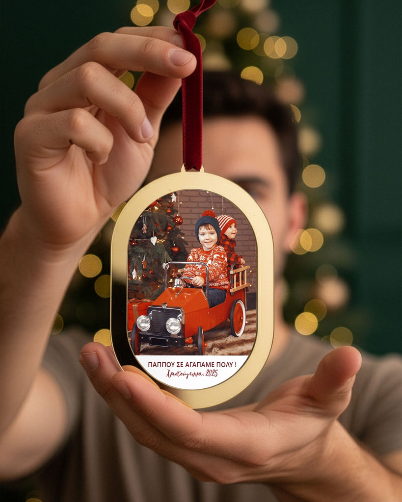 Grandparents - Gold Keepsake Ornament - GOTShirts