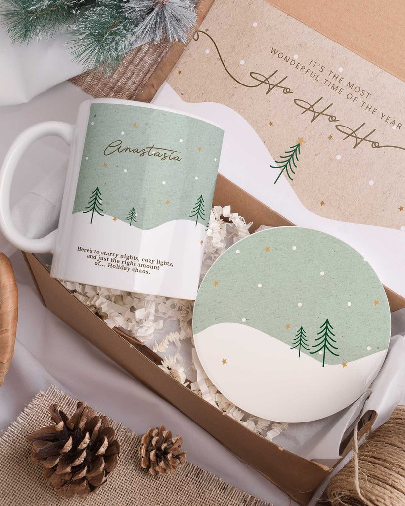 Green Place - Ceramic Mug 11oz & Coaster Gift Box - GOTShirts