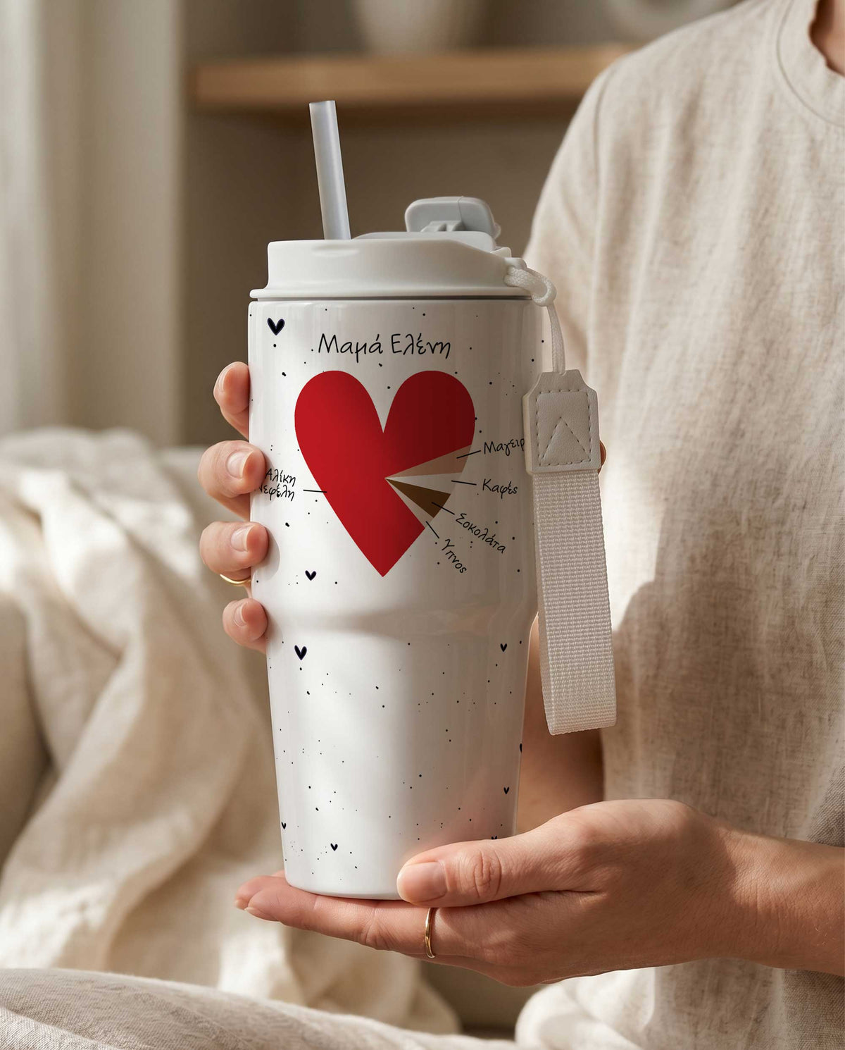 Mommy's Heart - Tumbler With Portable lid - GOTShirts