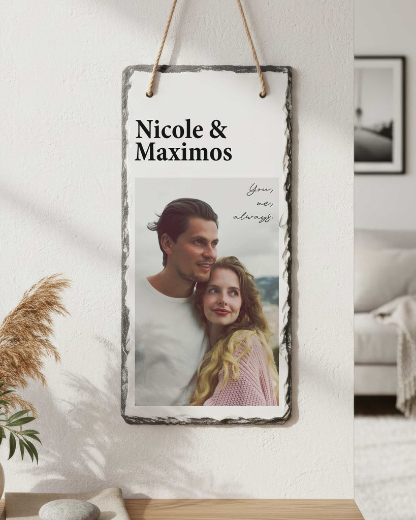 Couple Names - Wall Hanging Rock Slate - GOTShirts