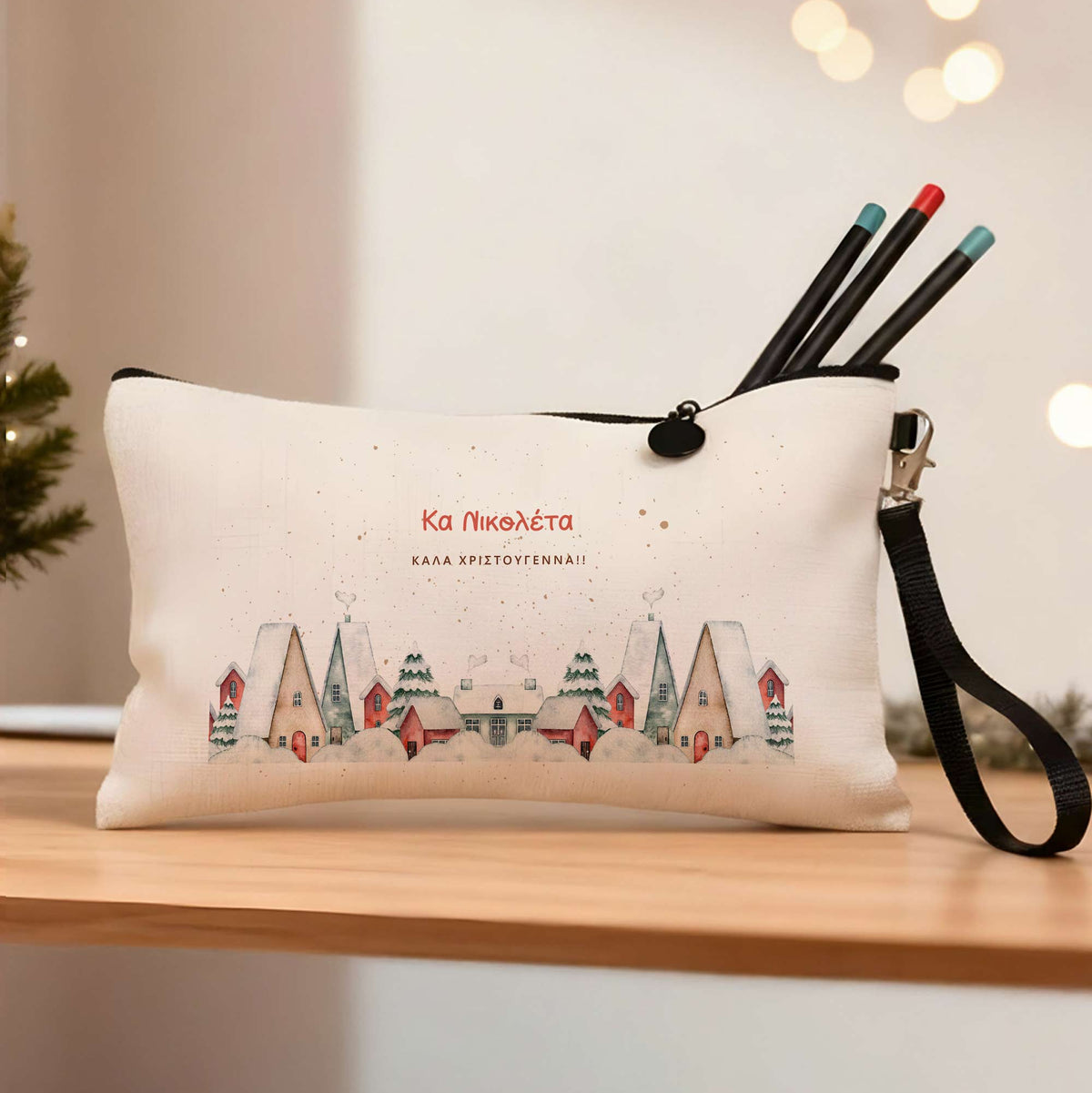 Snow - Linen Pencil Case - GOTShirts