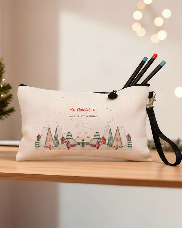 Snow - Linen Pencil Case Gift Box - GOTShirts