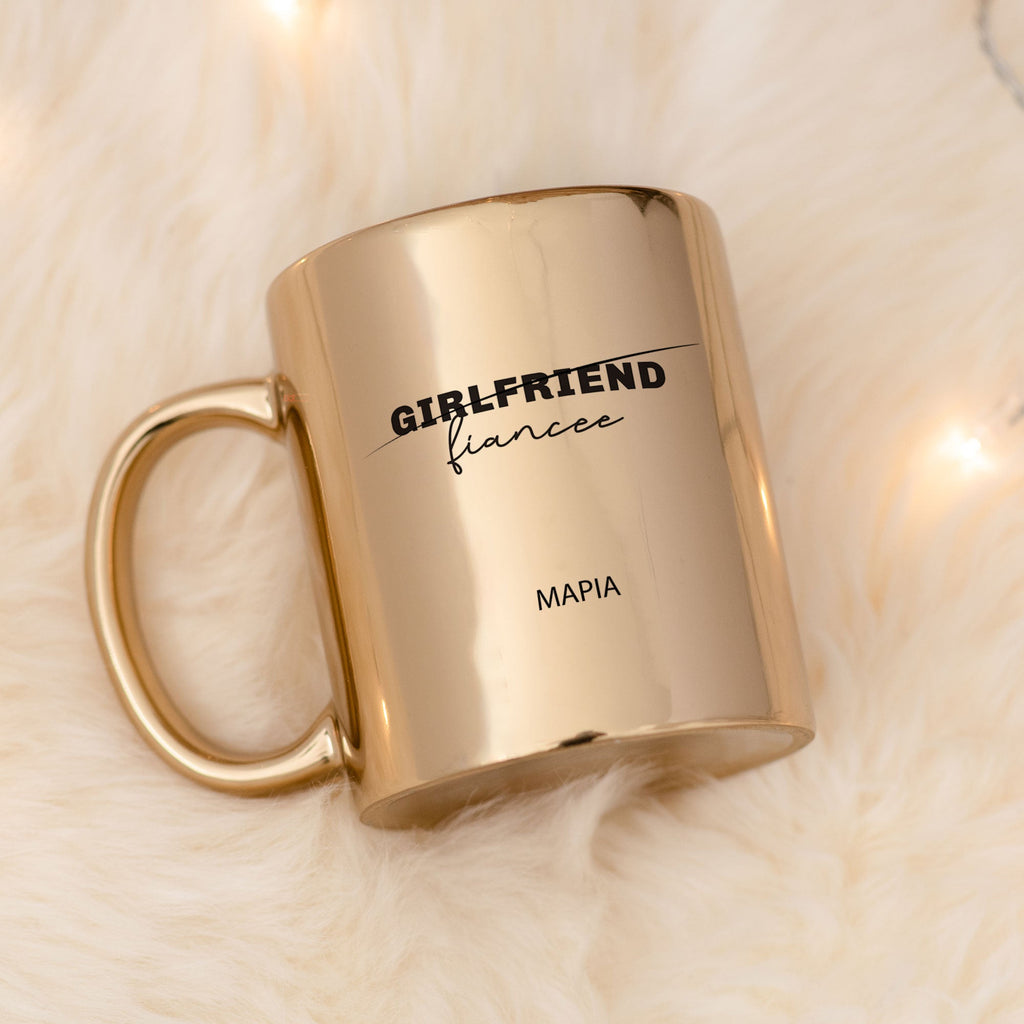 Girlfriend To Fiancée - Mirror Mug - GOTShirts