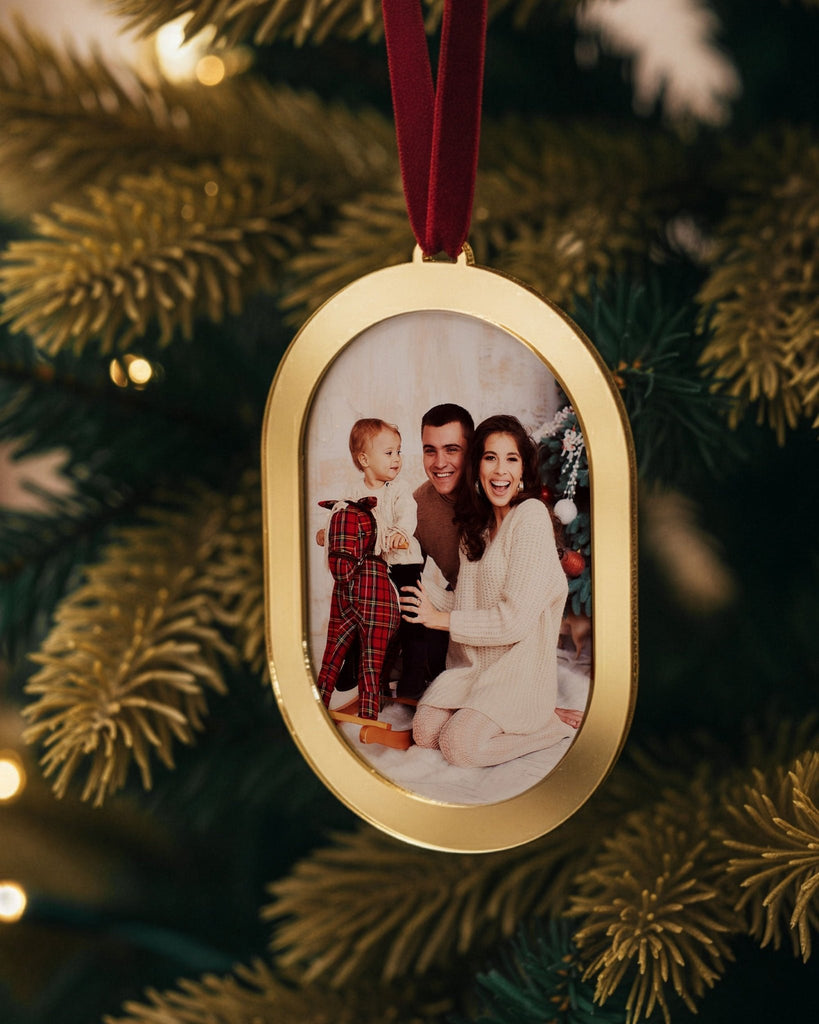 Family Photo - Gold Keepsake Ornament - GOTShirts