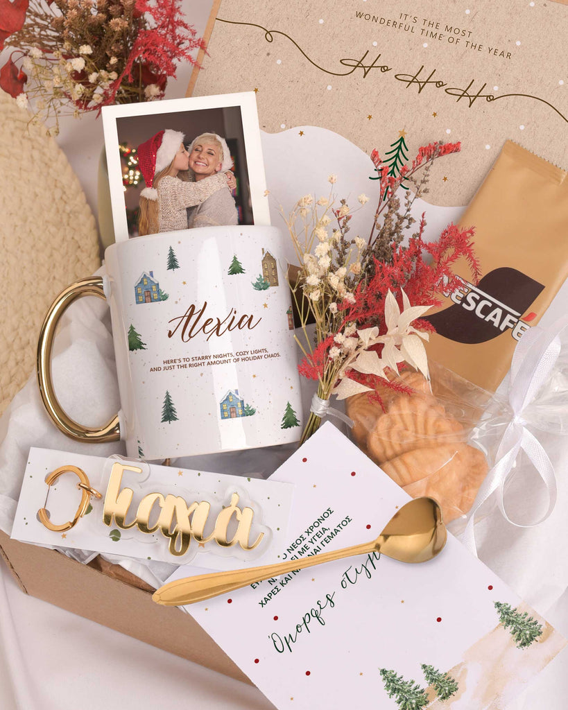 Christmas Pattern - Christmas Gold Gift Box - GOTShirts