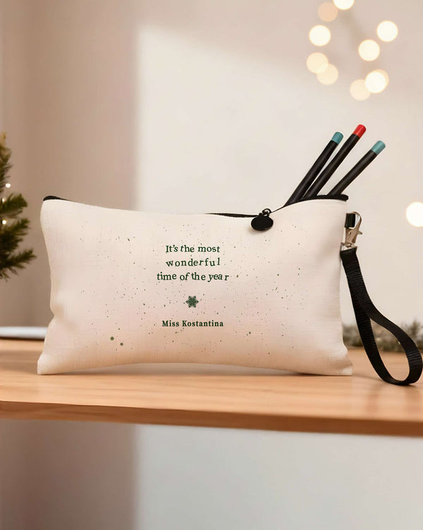 The Most Wonderful Time - Linen Pencil Case Gift Box - GOTShirts