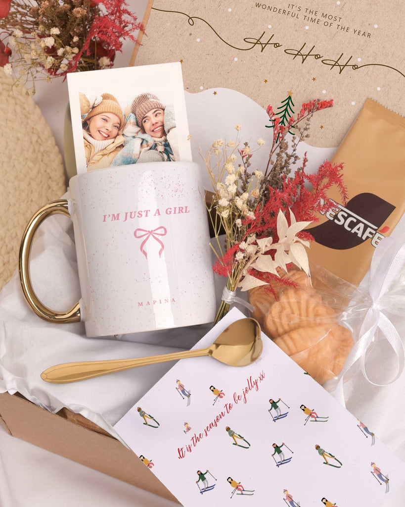 Just A Girl - Secret Santa Gold Gift Box - GOTShirts