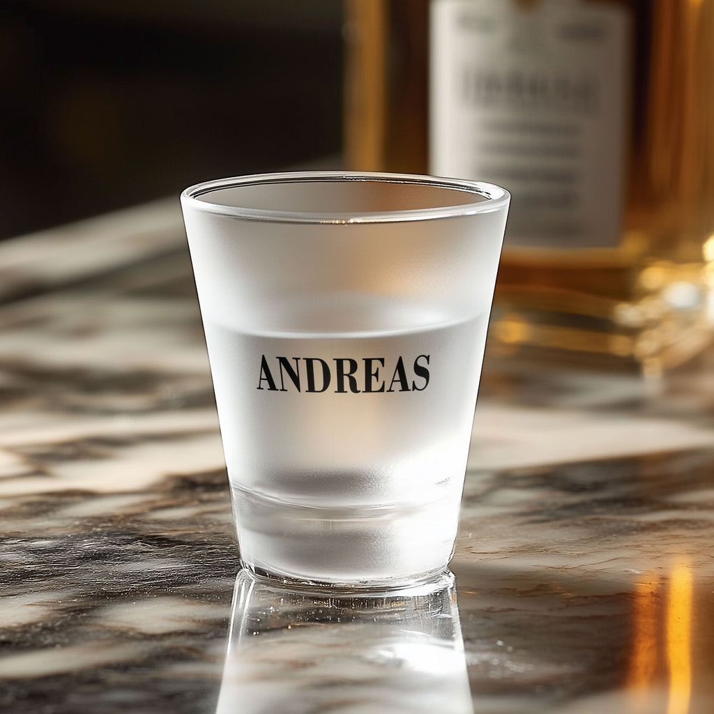 Name - Frosted Shot Glass - GOTShirts
