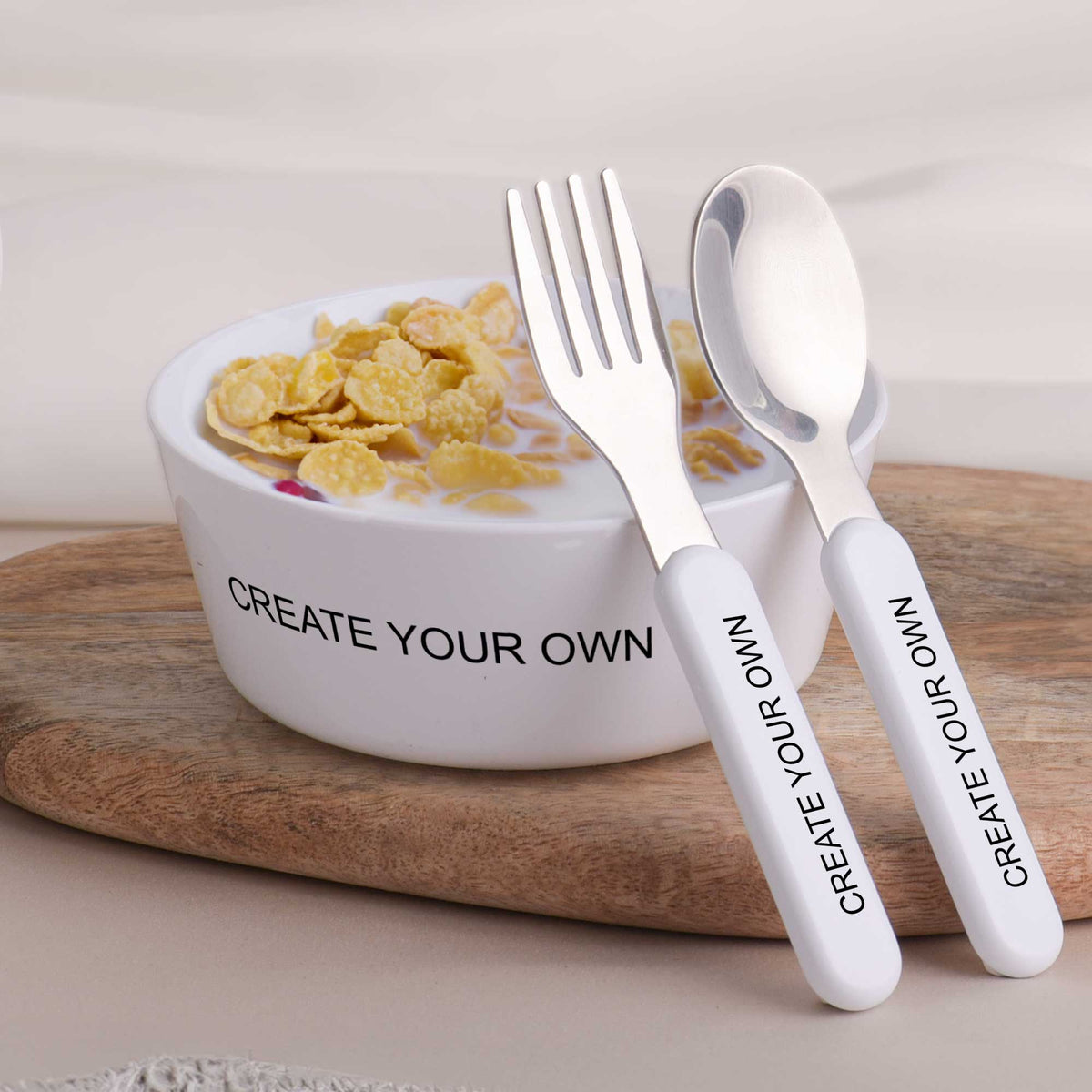 Kids Bowl/Spoon/Fork Set - Create Your Own - GOTShirts