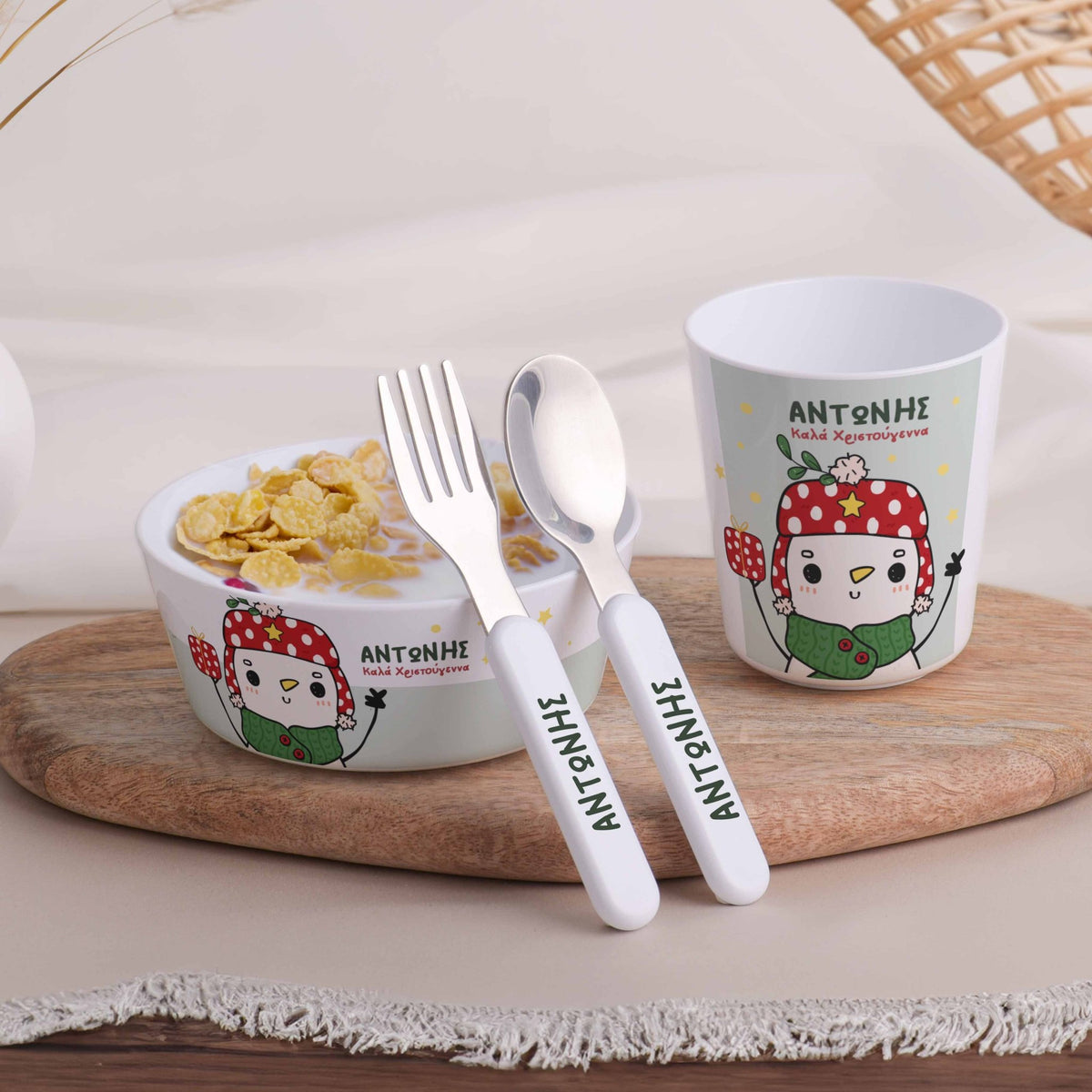 Little Treasures Mealtime Set - Snowman - GOTShirts