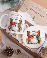 Dad And Kids - Ceramic Mug 11oz & Coaster Gift Box - GOTShirts