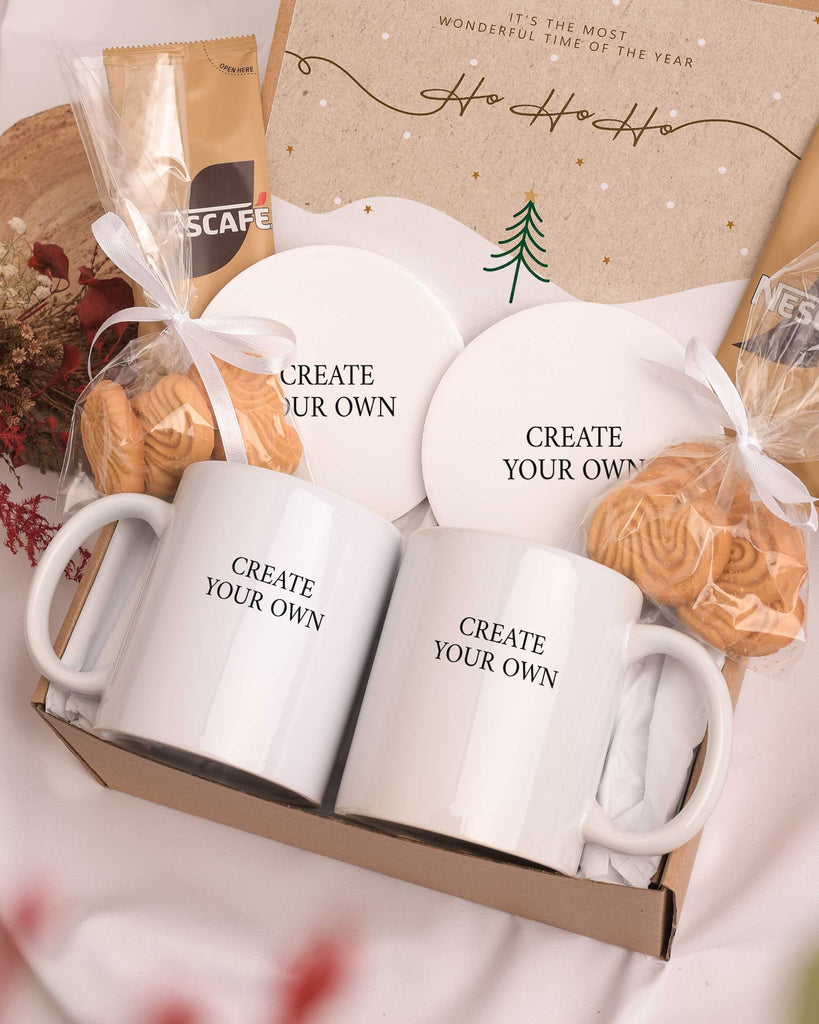 Create Your Own - Ceramic Mug 11oz & Coaster Set Gift Box - GOTShirts