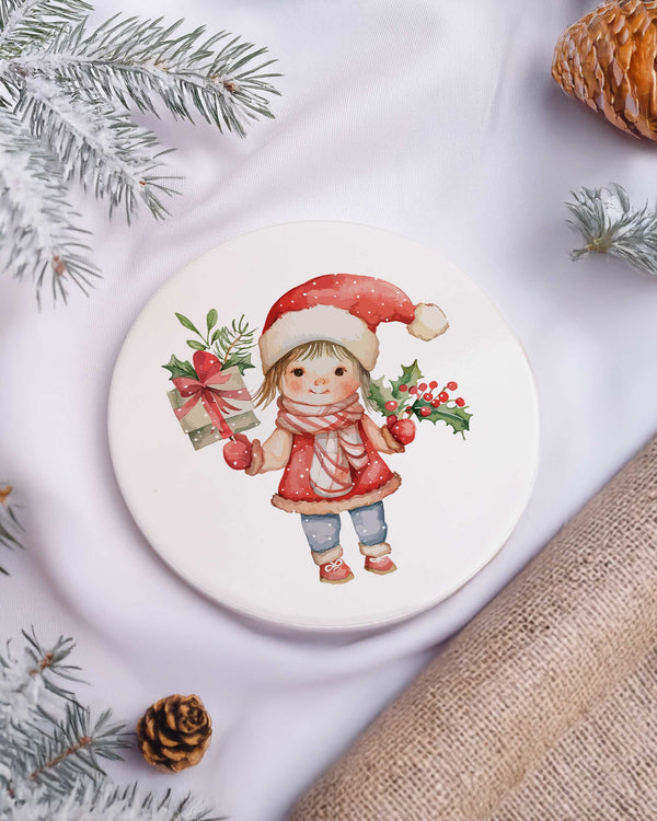 Best Grandpa Girl - Ceramic Mug 11oz & Coaster Gift Box - GOTShirts