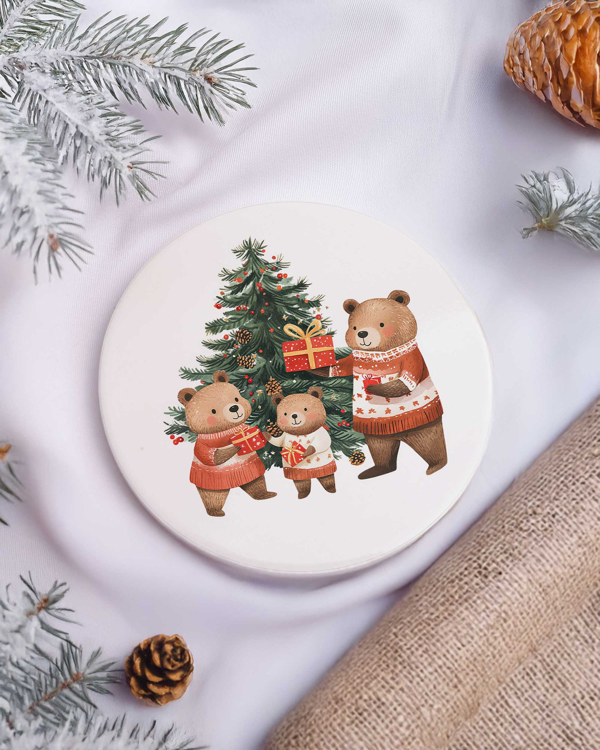 Christmas Family - Ceramic Mug 11oz & Coaster Gift Box - GOTShirts