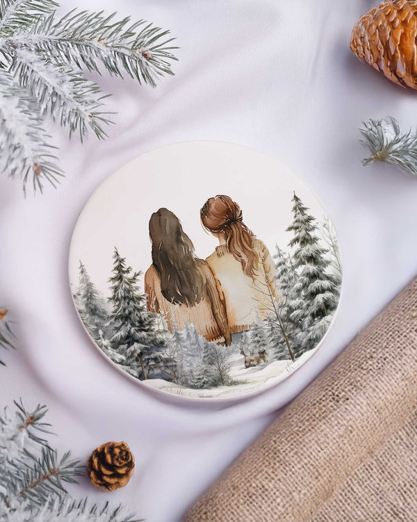 Merry Christmas Dear Friend - Ceramic Mug 11oz & Coaster Gift Box - GOTShirts