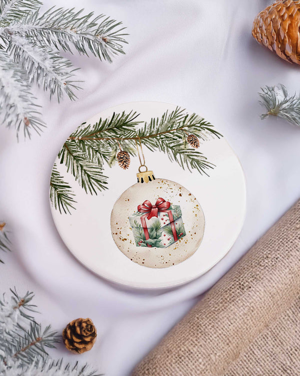 Christmas Ornament Teacher - Ceramic Mug 11oz & Coaster Gift Box - GOTShirts