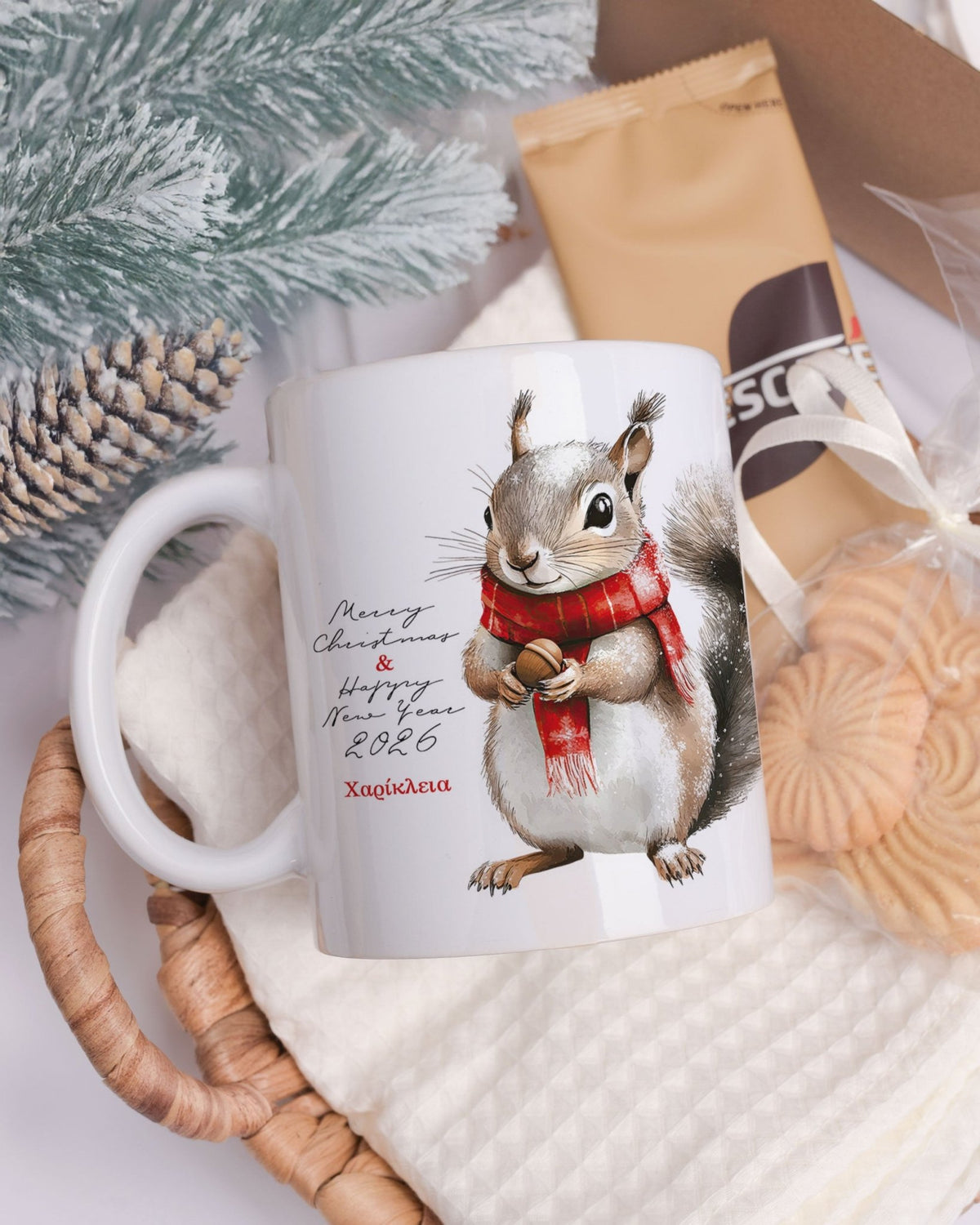 Squirrel - Ceramic Mug 11oz & Coaster Gift Box - GOTShirts