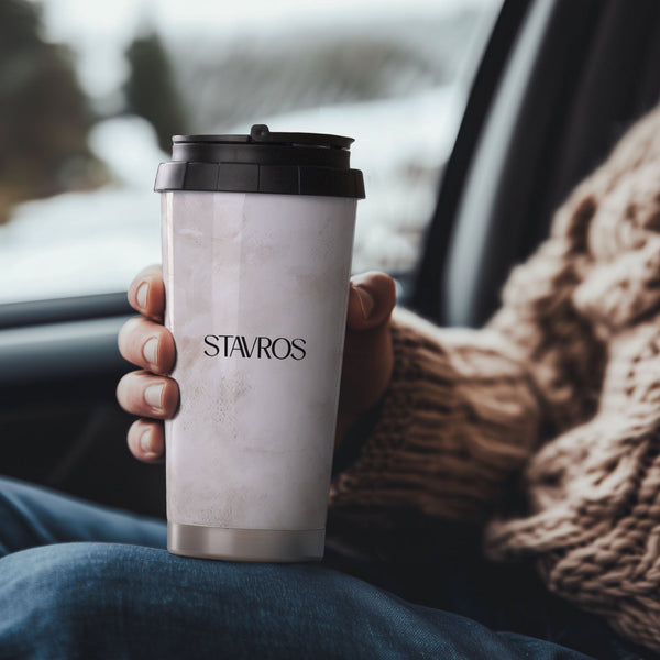 Name & Watercolor Wallpaper - Stainless Steel Travel Mug - GOTShirts