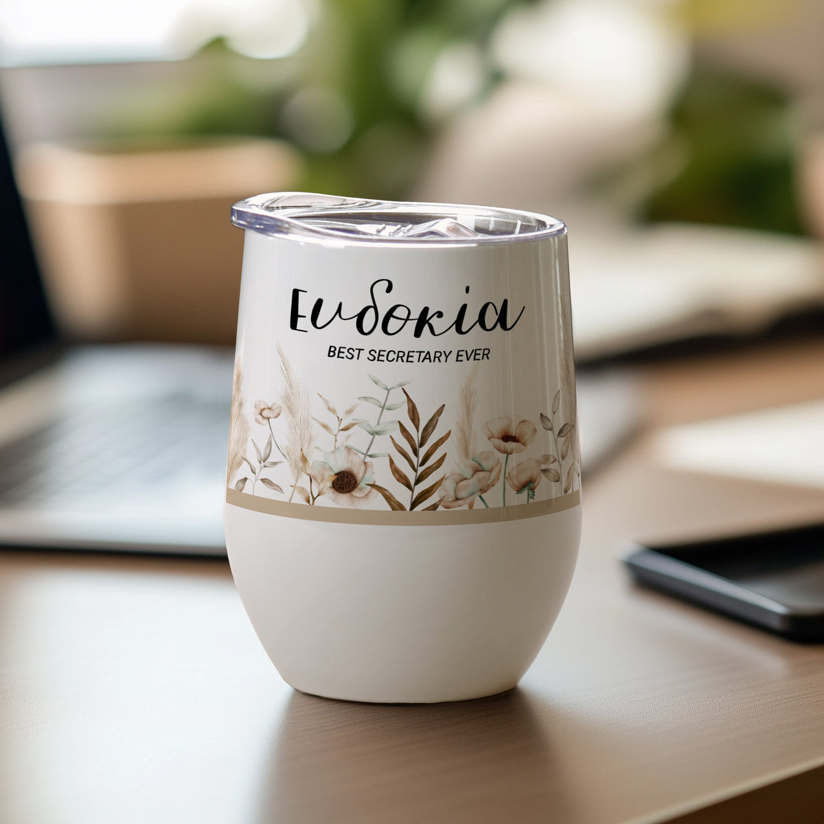 Best Secretary Ever - Stainless Steel White Mug - GOTShirts