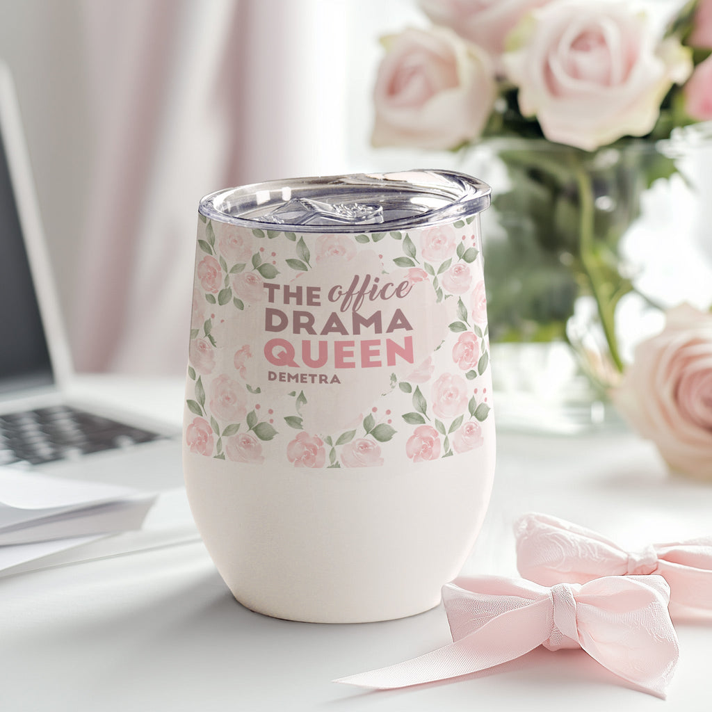 The Office Drama Queen - Stainless Steel White Mug - GOTShirts