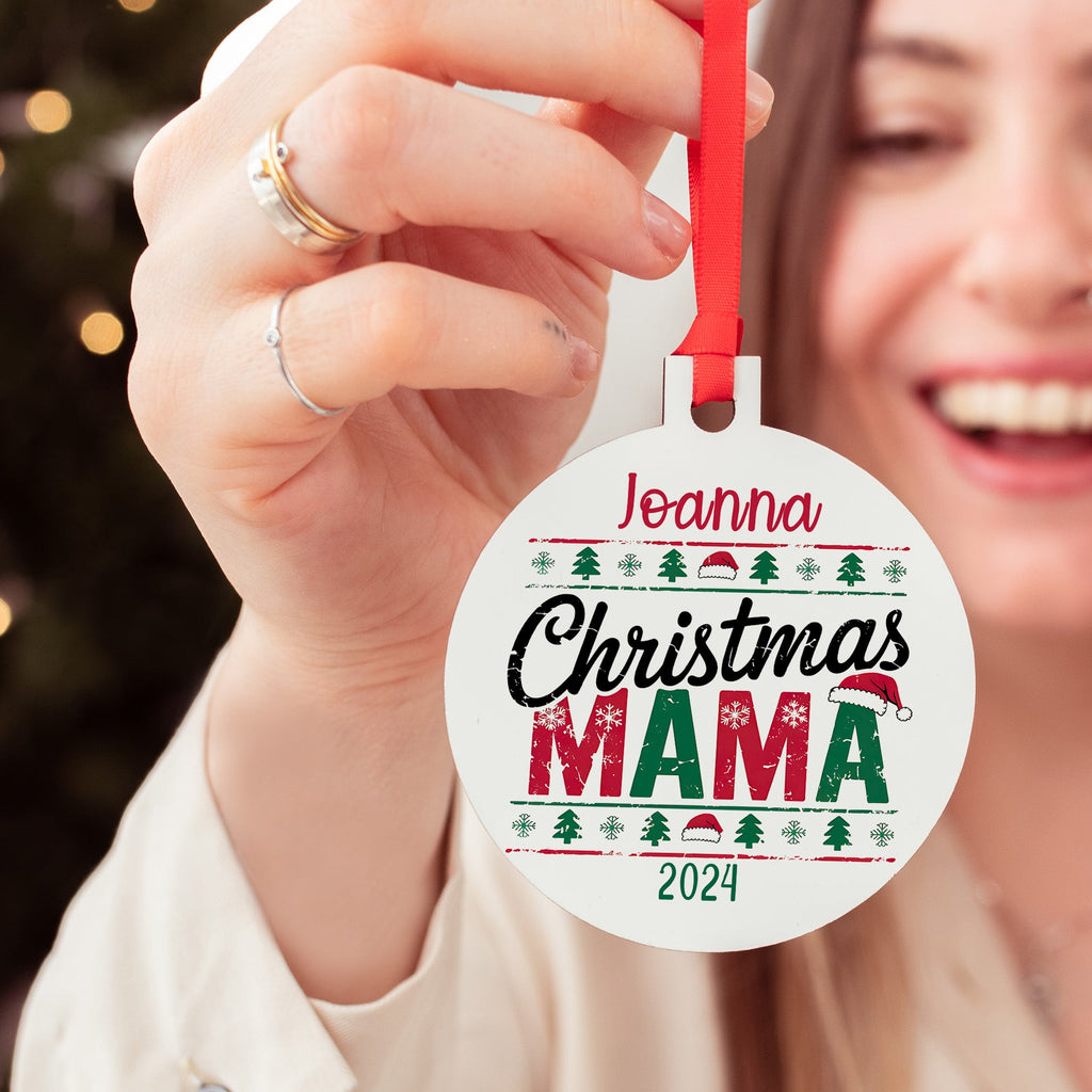 Christmas Mama - Wooden Ornament - GOTShirts