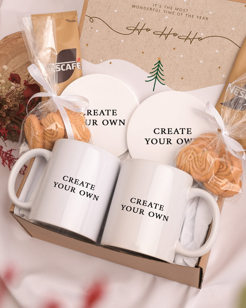 Create Your Own - Ceramic Mug 11oz & Coaster Set Gift Box - GOTShirts