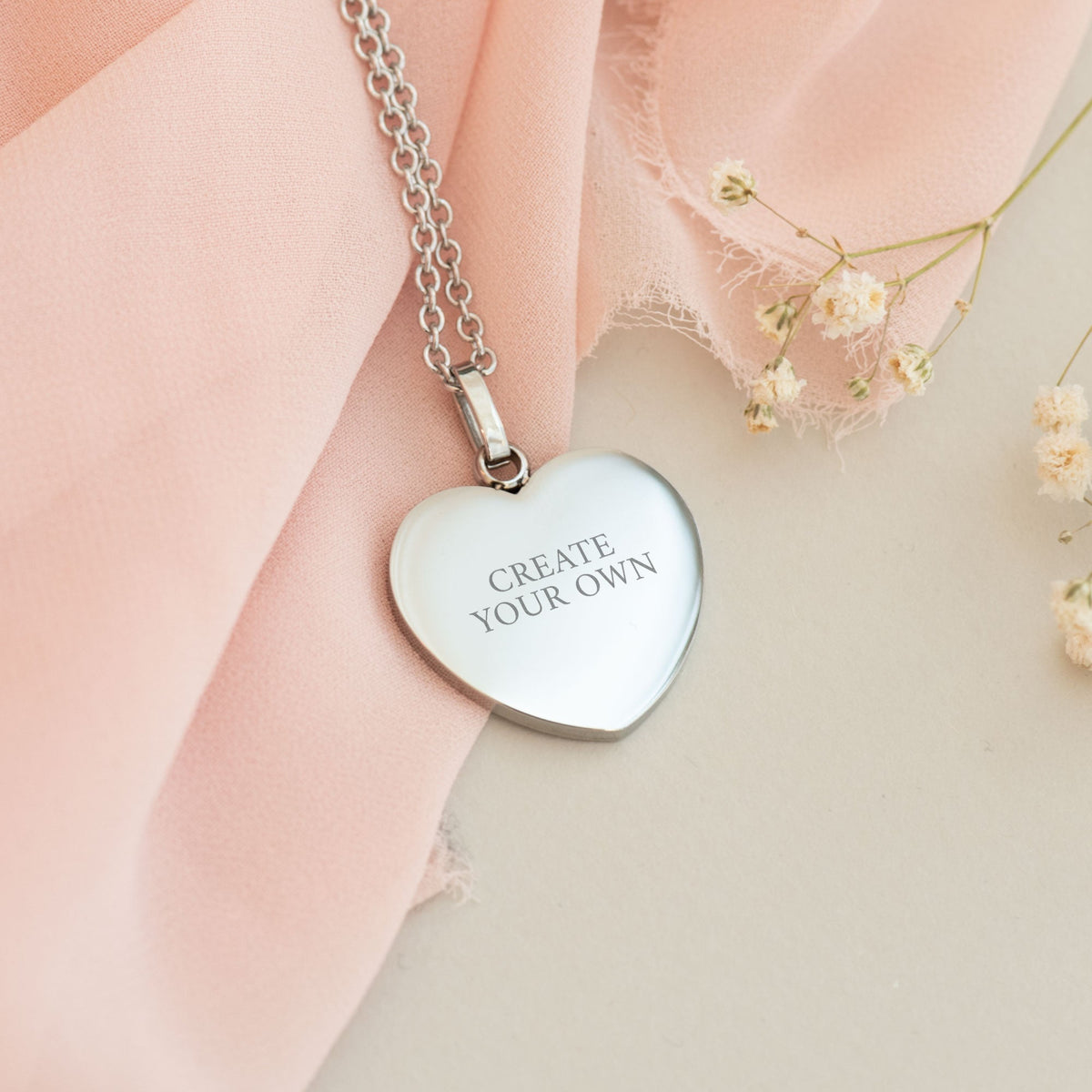 Heart Necklace (Engraved) - GOTShirts