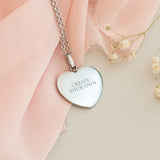 Heart Necklace (Engraved) - GOTShirts