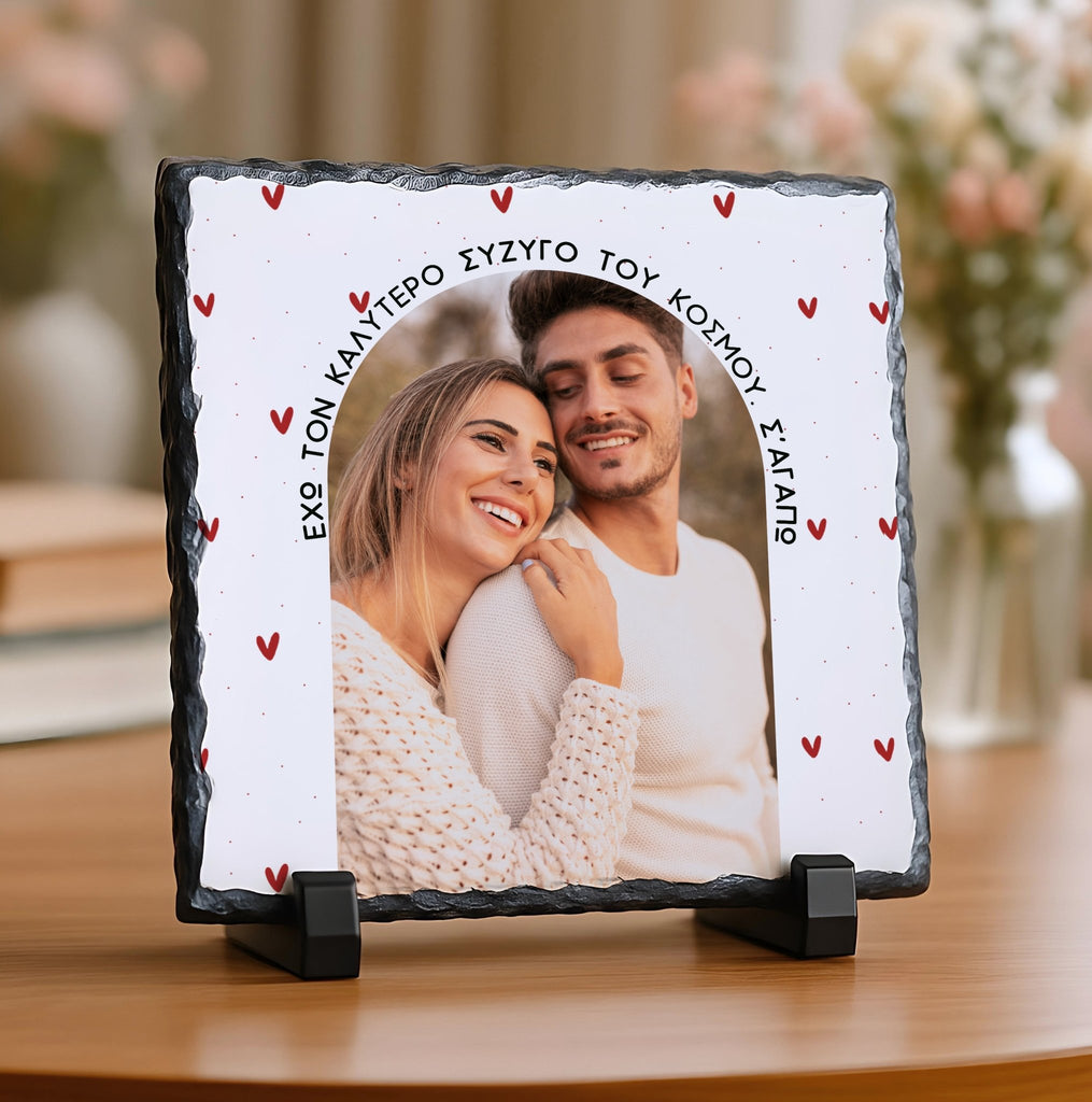 Hearts And Dots - Rock Photo Slate - GOTShirts