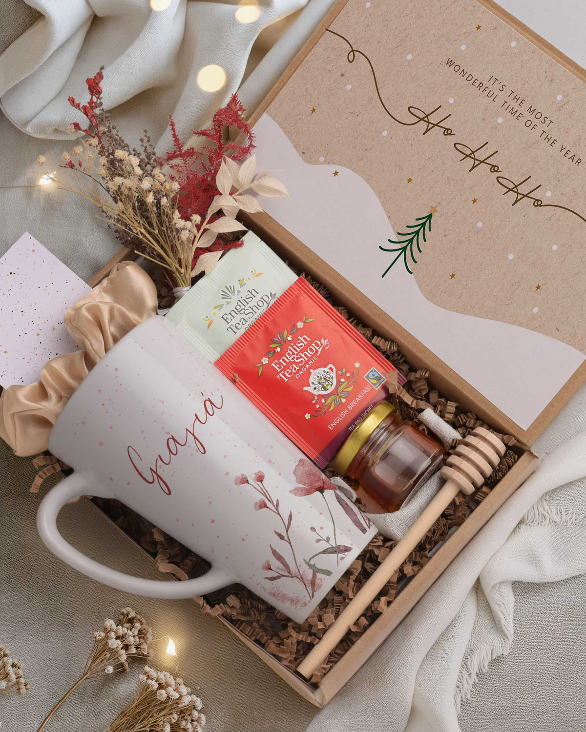 Grandmother Red Florals - Tea Gift Box - GOTShirts