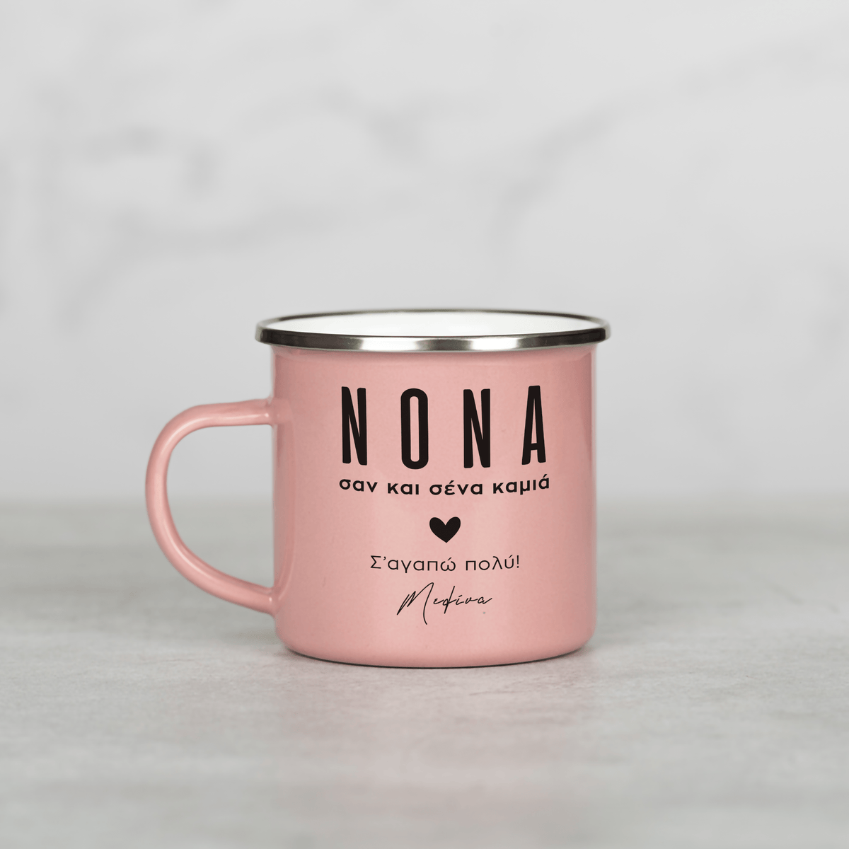 I Love My Godmother - Colored Enamel Stainless Steel Mug - GOTShirts