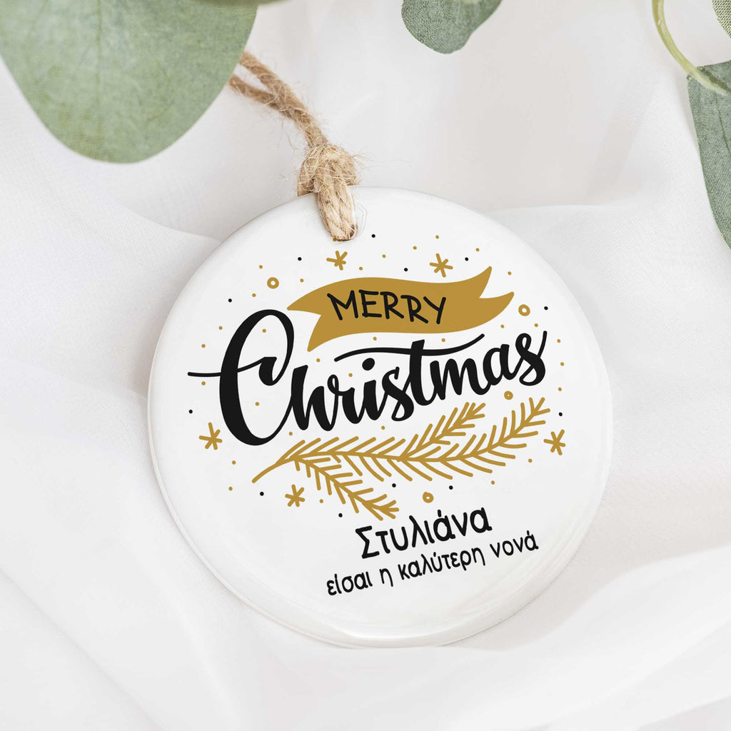 Best Godmother - Ceramic Ornament