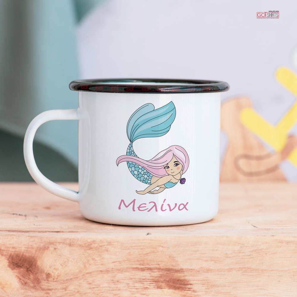 Mermaid - Stainless Steel Enamel Mug - GOTShirts