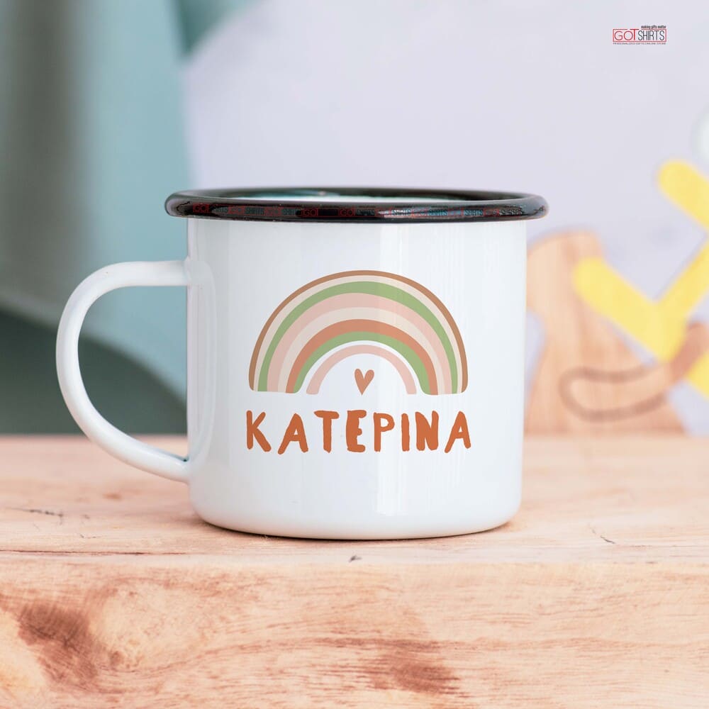 Rainbow - Stainless Steel Enamel Mug - GOTShirts