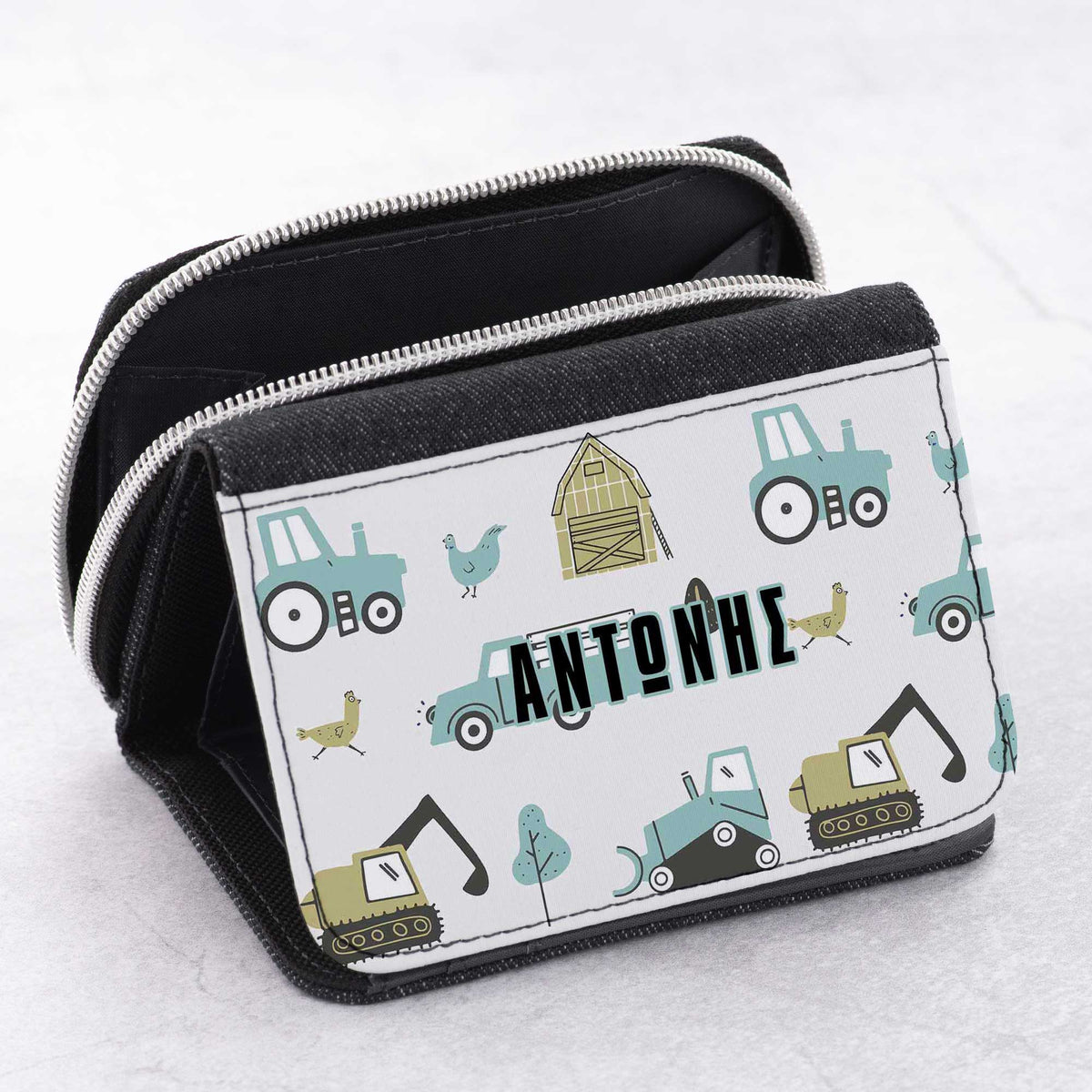 Farm Pattern - Kid's Jean Wallet - GOTShirts