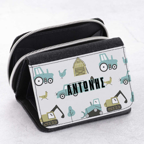 Farm Pattern - Kid's Jean Wallet - GOTShirts