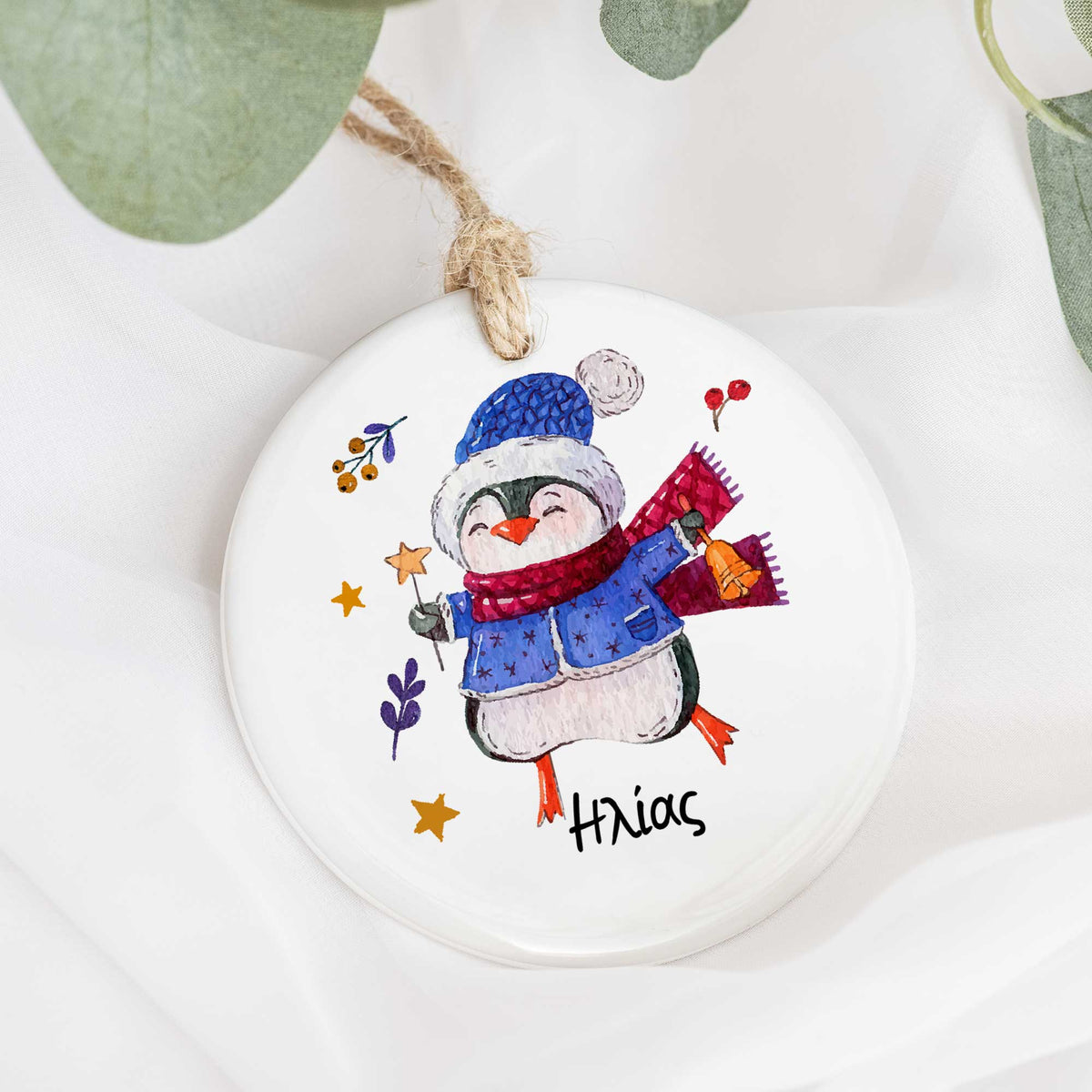 Blue Penguin - Ceramic Ornament - GOTShirts