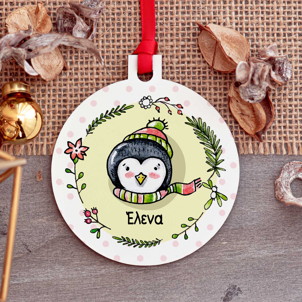 Penguin - Wooden Ornament