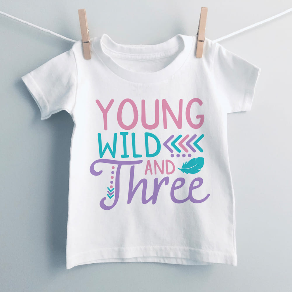 Young wild and three T-Shirt