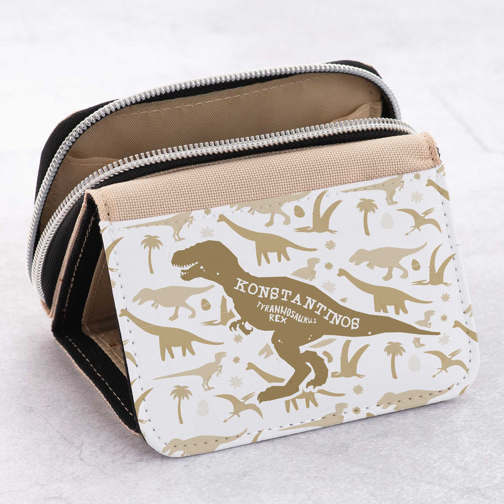 T - Rex Pattern - Kid's Jean Wallet - GOTShirts