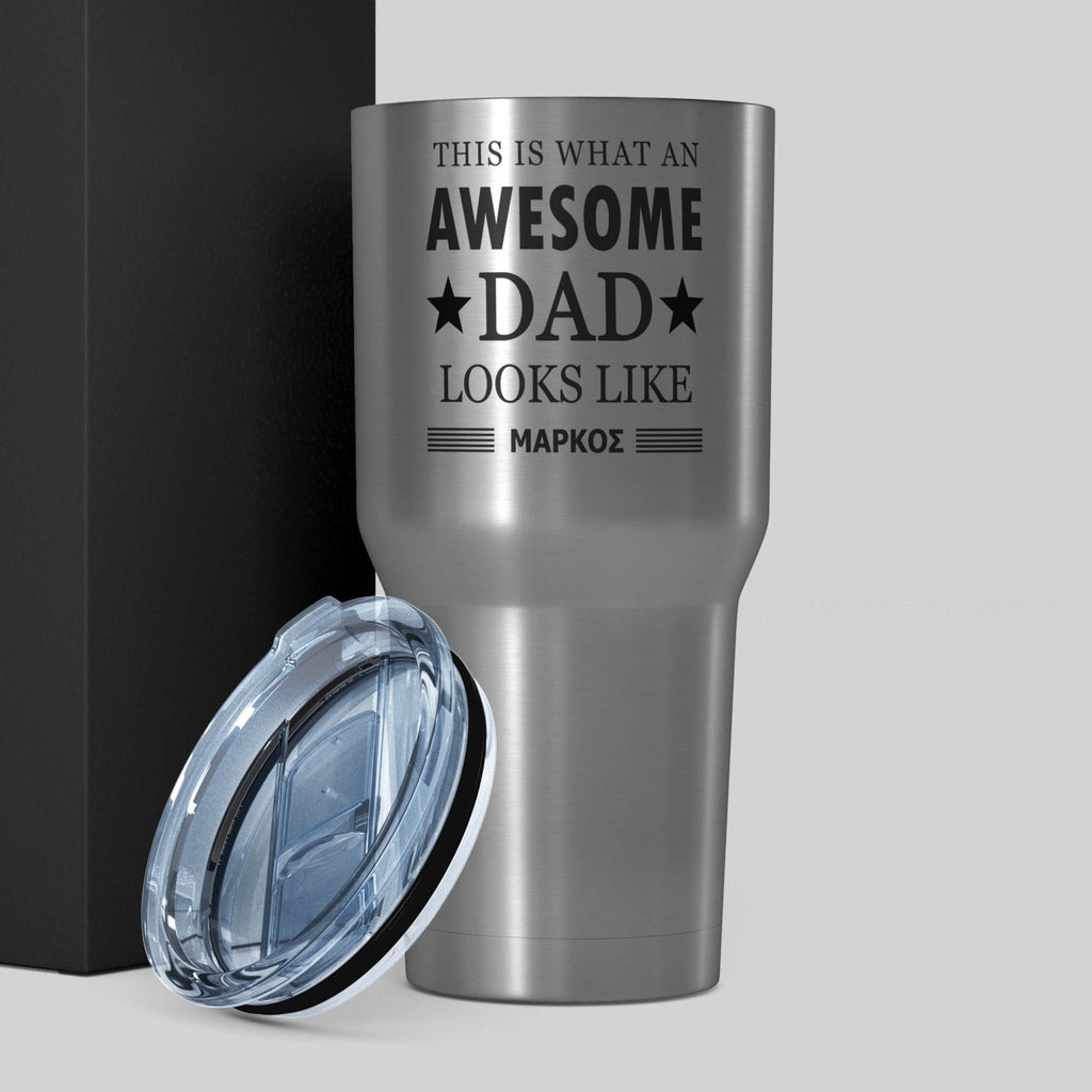 Awesome Dad - GIGA Stainless Steel Thermos 880ml - GOTShirts