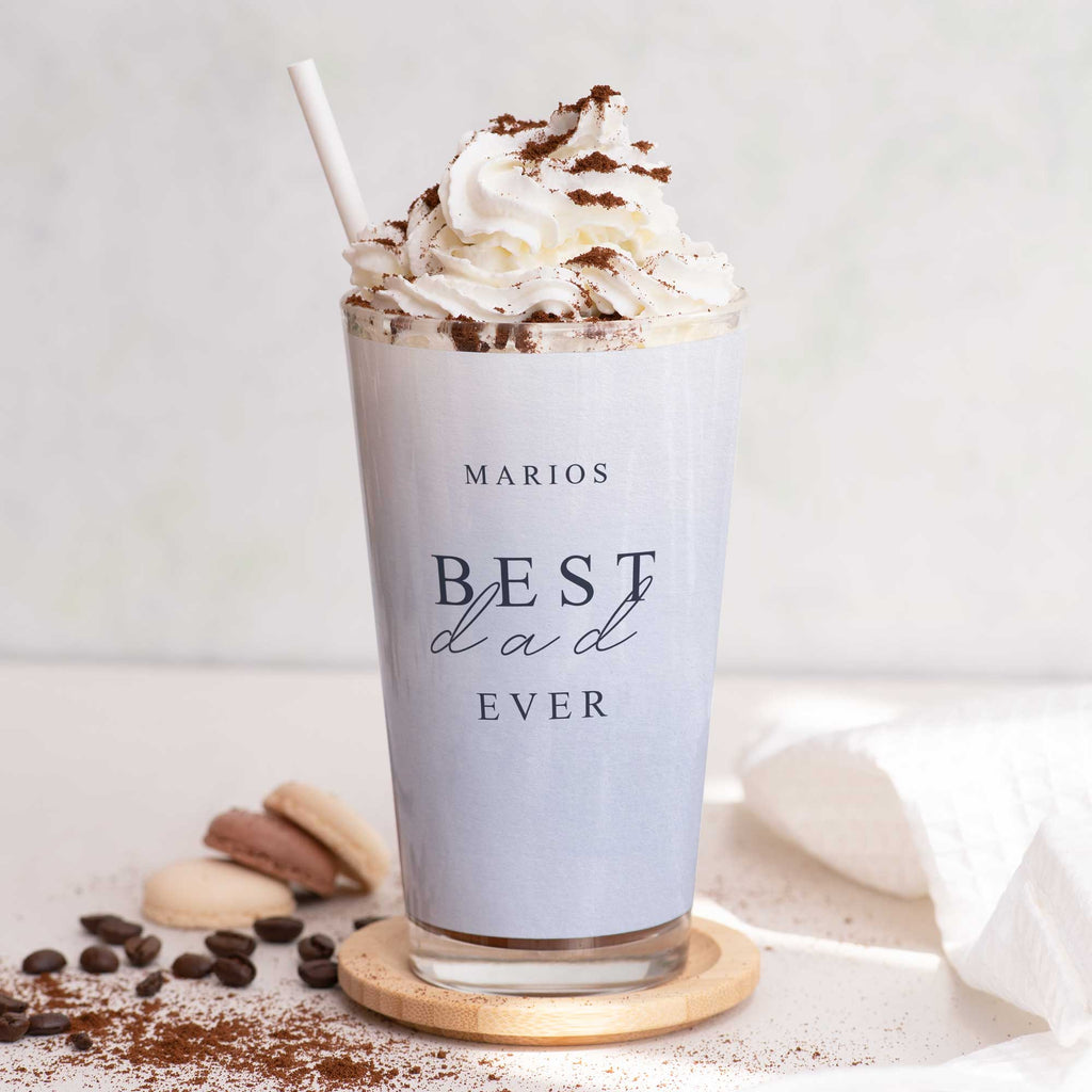 Best Dad Ever - Glass Latte Mug