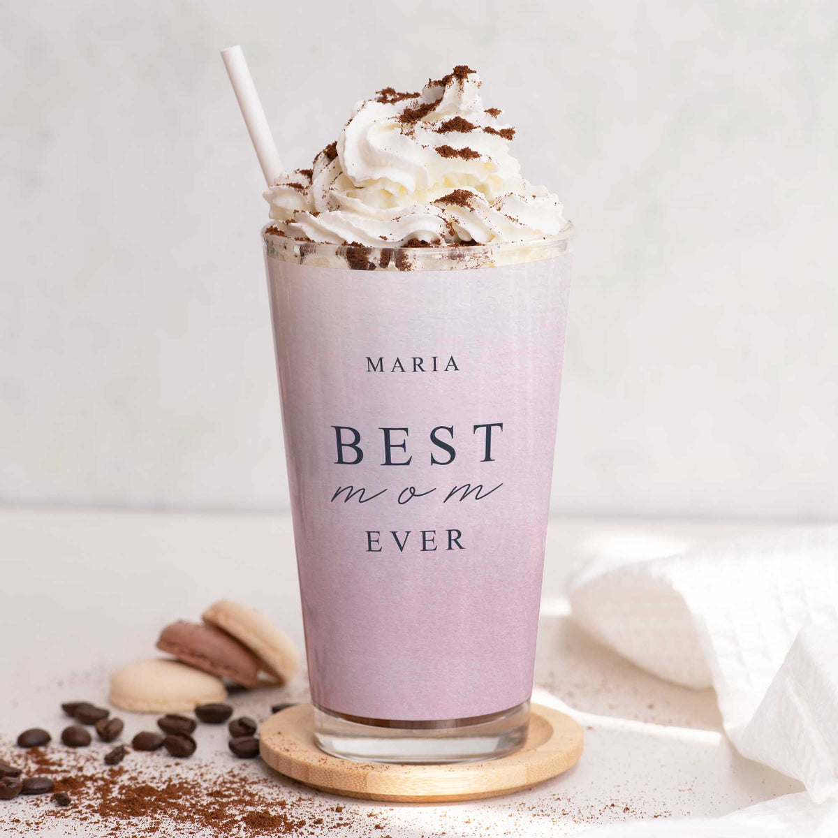 Best Mom Ever - Glass Latte Mug - GOTShirts