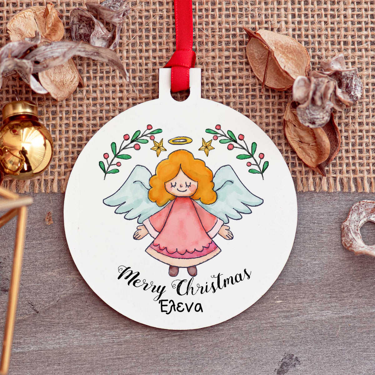 Angel - Wooden Ornament - GOTShirts