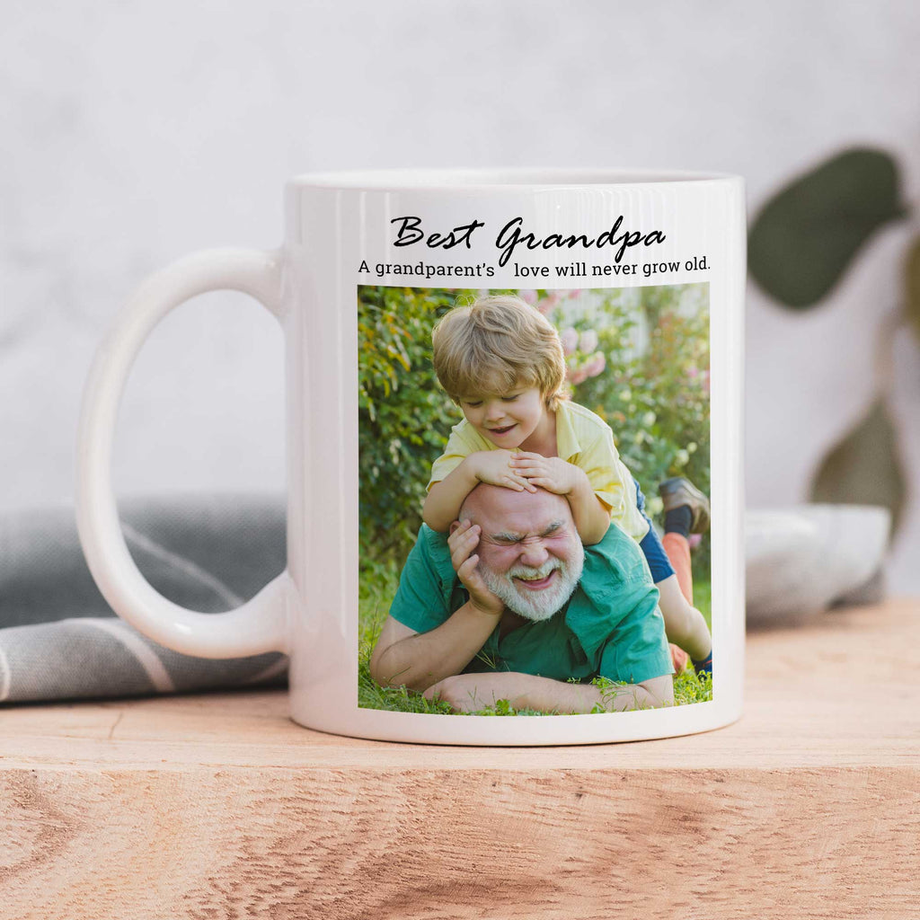 Best Grandfather Photo - Ceramic Mug 330ml